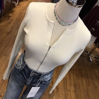 Zipper Detail Sweater - Thumbnail 2