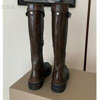Women's genuine leather over-the-knee boots Merard high-top knight boots  2 colors - Thumbnail 6
