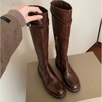 Women's genuine leather over-the-knee boots Merard high-top knight boots  2 colors - Thumbnail 2