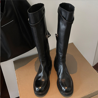 Women's genuine leather over-the-knee boots merard high-top knight boots  2 colors