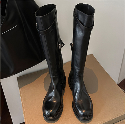 Women's genuine leather over-the-knee boots Merard high-top knight boots  2 colors