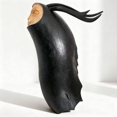 Wooden sculpture by Tach Pollard "Antler" 