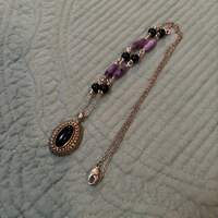 Black and Pruple Necklace - Thumbnail 1