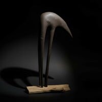 Wooden sculpture by Tach Pollard "CrowHorse III"  - Thumbnail 3