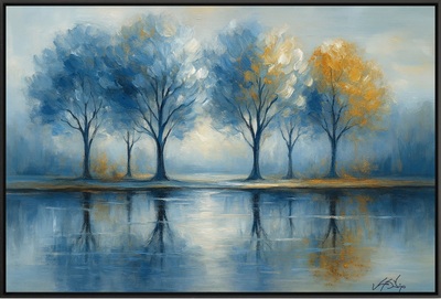 Reflections of Blue and Gold