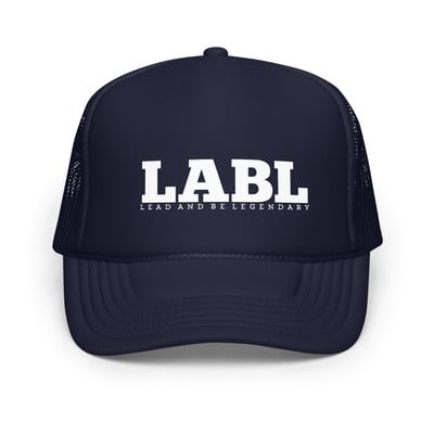 Lead and be legendary | foam trucker hat (navy)