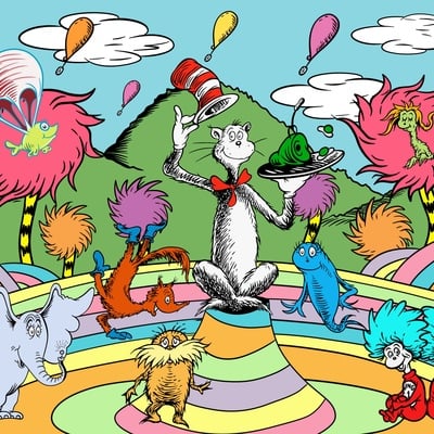 Rhyming playland print