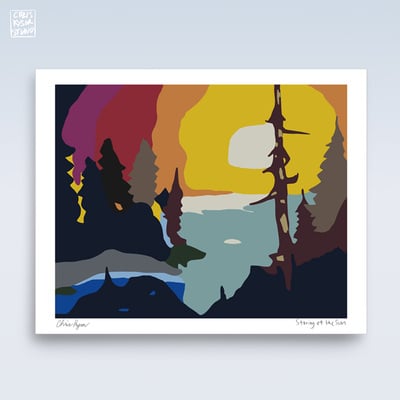 Staring at the sun print