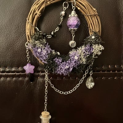 Astrology witch wreath ornament