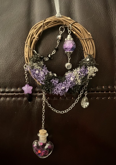 Astrology Witch Wreath Ornament