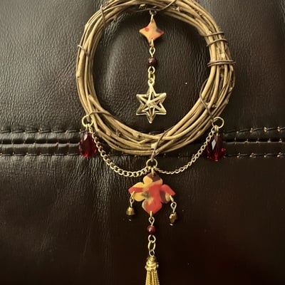 Autumn star wreath ornament