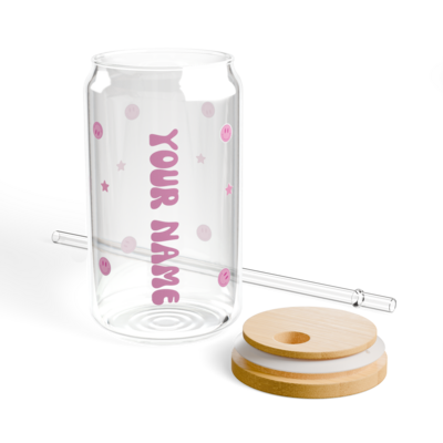 Custom Smiley Face Glass