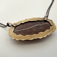 Oval Boulder Opal Necklace - Thumbnail 2