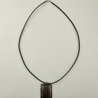 Boulder Opal Set in Hammered Sterling Silver - Thumbnail 2