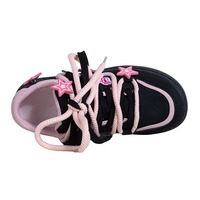 Y2K Black Pink Star Casual Shoes - Thumbnail 3