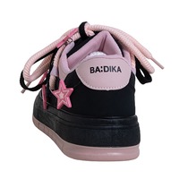 Y2K Black Pink Star Casual Shoes - Thumbnail 4