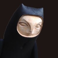 Wooden sculpture by Tach Pollard "Basajaun" - Thumbnail 1