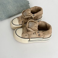 Retro High Top Canvas Shoes - Thumbnail 3