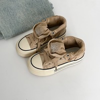 Retro High Top Canvas Shoes - Thumbnail 4