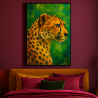 Cheetah Wall Decor Nature Lovers Art Piece - Thumbnail 3