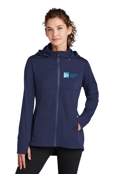 LST980  Sport-Tek® Women's Hooded Soft Shell Jacket