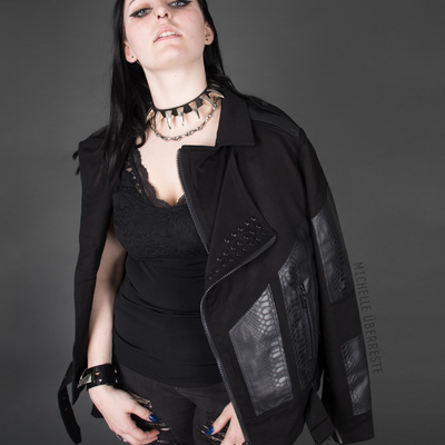 Sale venom moto jacket - black - Thumbnail 1