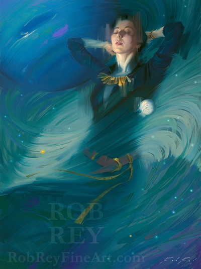 The Winds of Neptune - Print of original oil painting