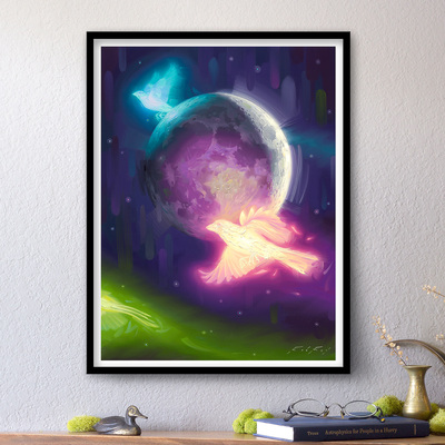 Flyby - print of original oil painting