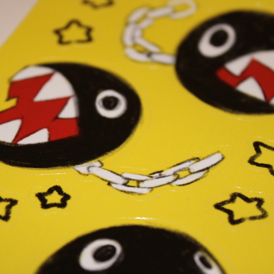 Sticker sheet - chain chomp