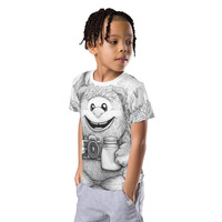 Troll photo kids crew neck t-shirt - Thumbnail 2