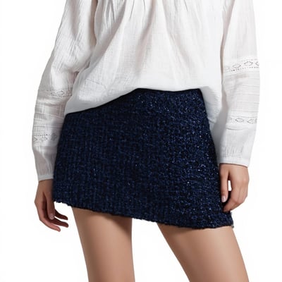 Stylish, relaxed, sexy bodycon woven midi skirt