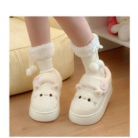 Cute Cat Fleece Shoes - Thumbnail 3