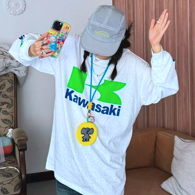 K a w a s a k i flying k long sleeve tee