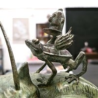 Bronze Sculpture by Dhani Barragan & Jorge Carrasco "Sweet Fox Dreams"  - Thumbnail 3