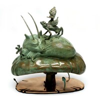 Bronze Sculpture by Dhani Barragan & Jorge Carrasco "Sweet Fox Dreams"  - Thumbnail 1
