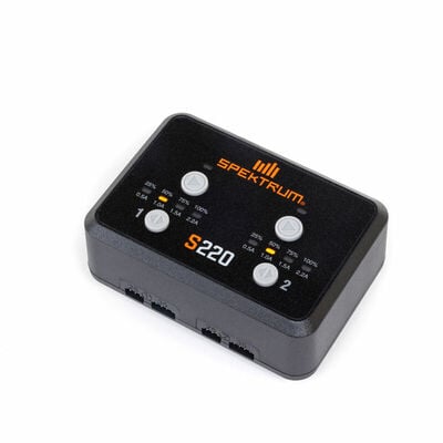 Spektrum spmxc0220 s220 ac 2x20w li-po balance charger