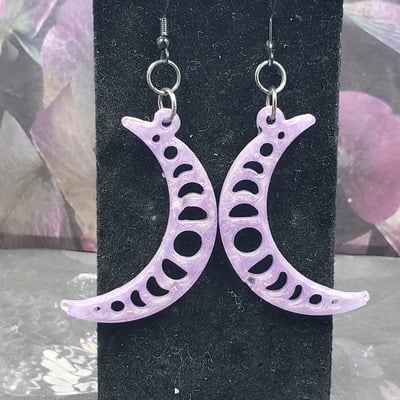 Moon phase earrings set #4