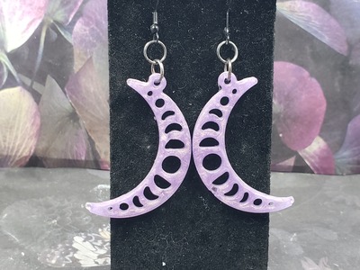 Moon Phase Earrings Set #4