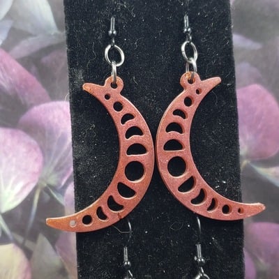 Moon phase earrings set #6