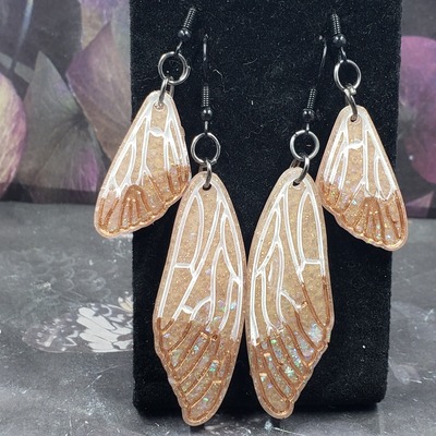 Double butterfly earrings set #1