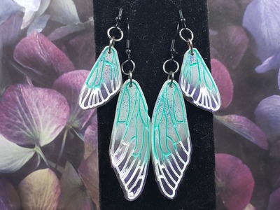 Double Butterfly Earrings Set #2