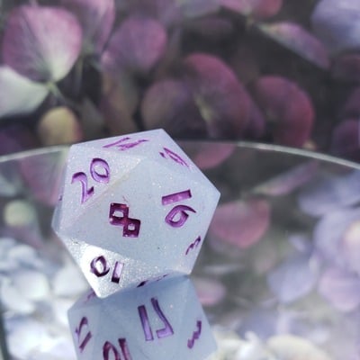 Periwinkle sparkle 30mm chonk - Thumbnail 5