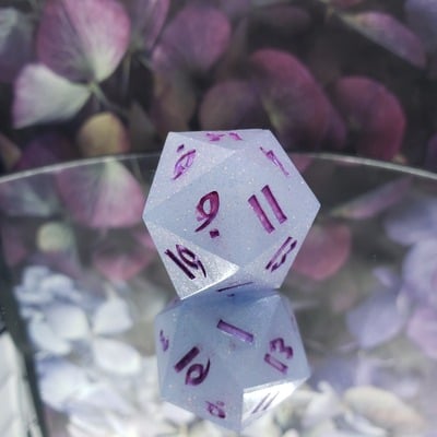 Periwinkle sparkle 30mm chonk