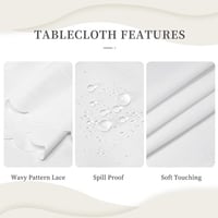 60 Inch Round Buffalo Plaid Snowman Tablecloth, Red and Black Rustic Christmas Table Cover, Farmhouse Holiday Dinner Decor - Thumbnail 4