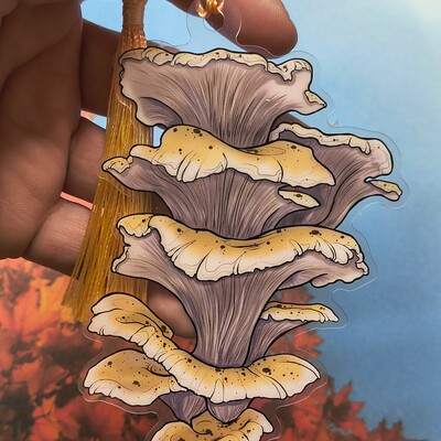 Shelf mushroom acrylic bookmark