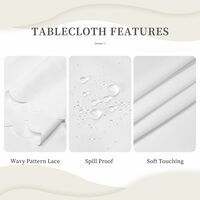 60 Inch Round Buffalo Plaid Reindeer Tablecloth, Merry Christmas Farmhouse Table Cover, Red Black Rustic Holiday Decor - Thumbnail 3