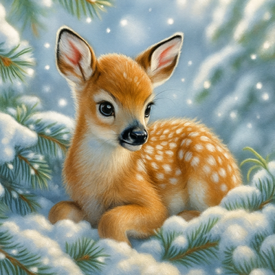 Winter deer decorator throw pillow