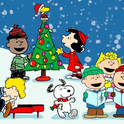 Cartoon carolers print