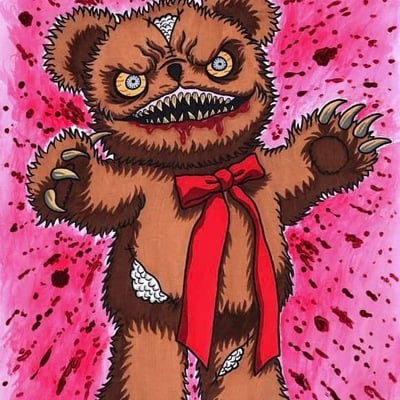 Evil bear print