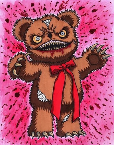 Evil Bear Print
